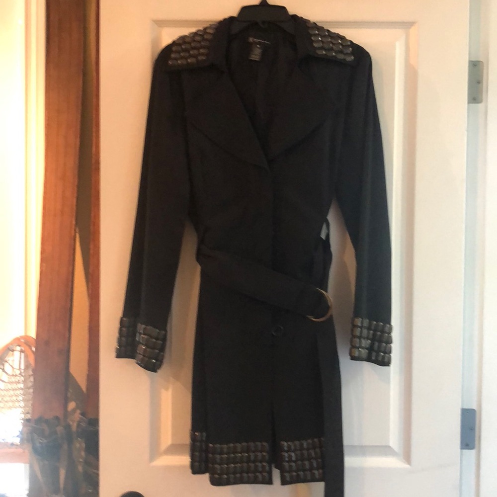 INC Beautiful black trench coat Medium